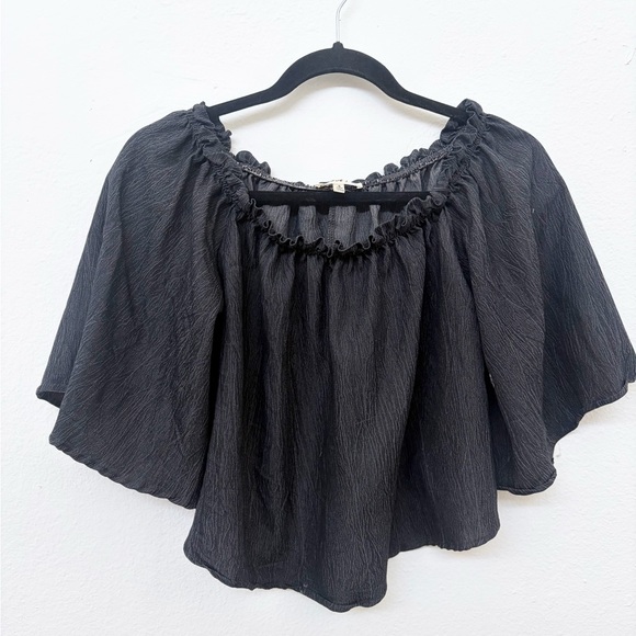 love J Tops - Love J Women's Black Off Shoulder Batwing Top Size Small